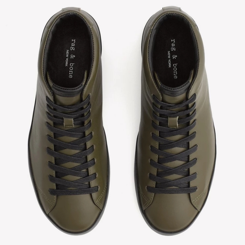 Rag & Bone 44.5 RB1 High Hightop Leather Shoes